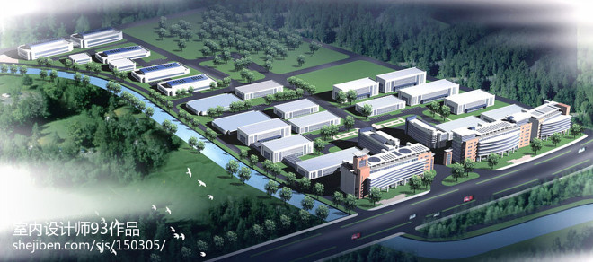 未來工廠設計案例 智慧工業園區效果圖解析